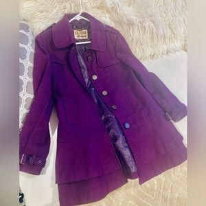 Purple GUESS coat